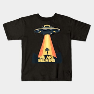 UFO Extraterrestrial Alien Outer Space Kids T-Shirt